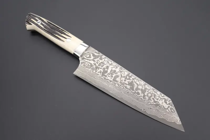 Takeshi Saji R-2 Custom Black Damascus Wild Series Bunka 175Mm (6.8 Inch, Stag Bone Handle) 1