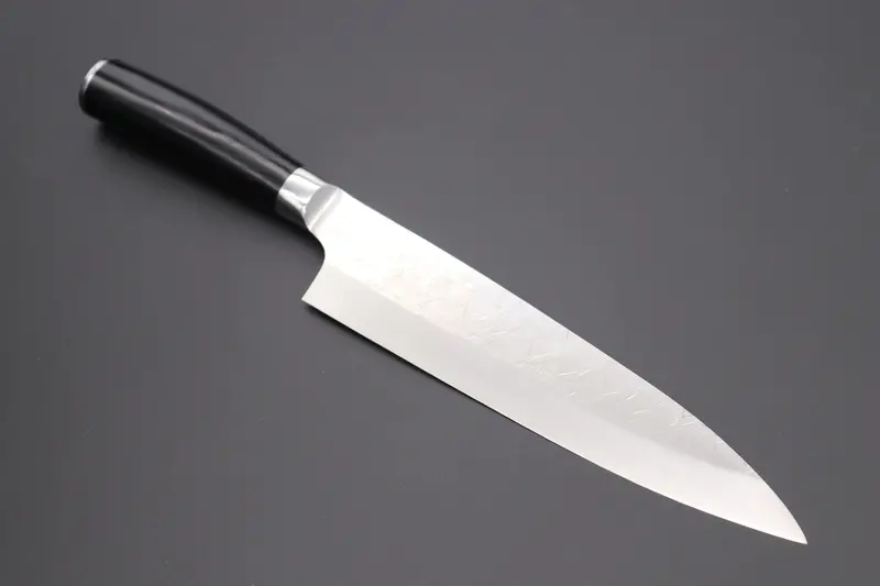 Takeshi Saji Srs-13 "Arc" Gyuto (210Mm And 240Mm, 2 Sizes, Black Pakka Wood Handle) 1