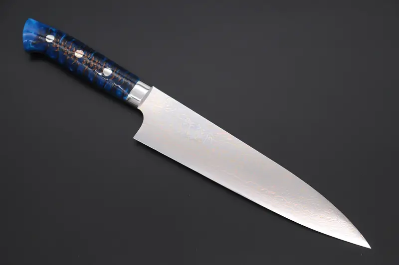 Takeshi Saji Summit ― Limited Edition Custom Series  Smt-1001 Vg-10W磨 Multi-Colored Golden-Rainbow Damascus Gyuto 210Mm (8.2 Inch) 1