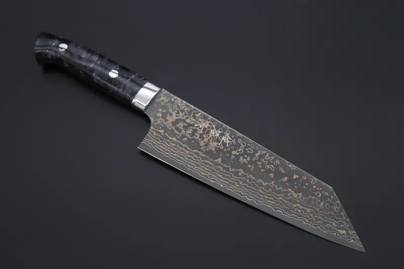 Takeshi Saji Summit ― Limited Edition Custom Series  Smt-1075 Vg-10W Multi-Colored Golden-Rainbow Damascus Bunka 175Mm (6.8 Inch) 1