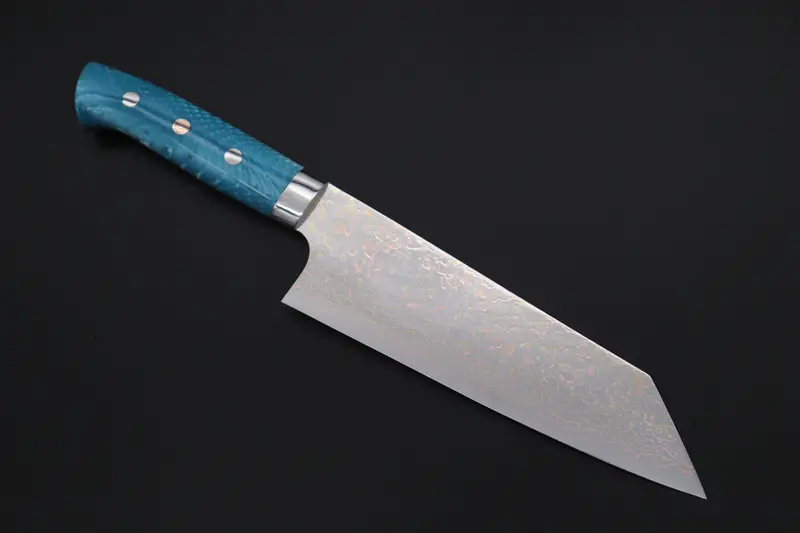 Takeshi Saji Summit ― Limited Edition Custom Series  Smt-1121 Vg-10W磨 Multi-Colored Golden-Rainbow Damascus Bunka 175Mm (6.8 Inch) 1