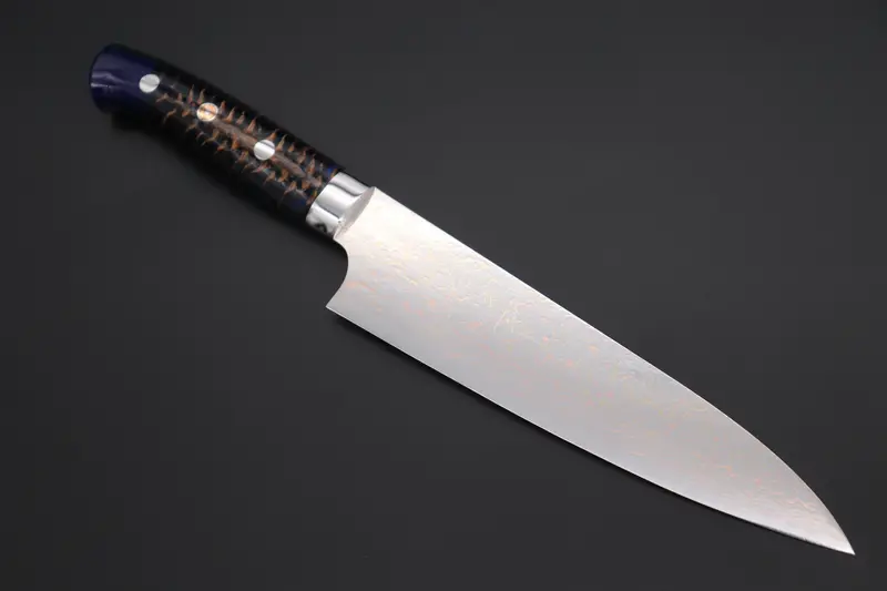 Takeshi Saji Summit ― Limited Edition Custom Series  Smt-994 Vg-10W磨 Multi-Colored Golden-Rainbow Damascus Gyuto 180Mm (7 Inch) 1