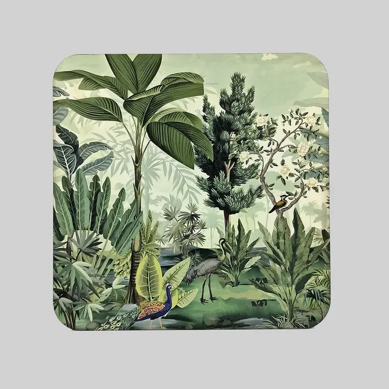 Tropical Square Trivet With Matte Finish 1