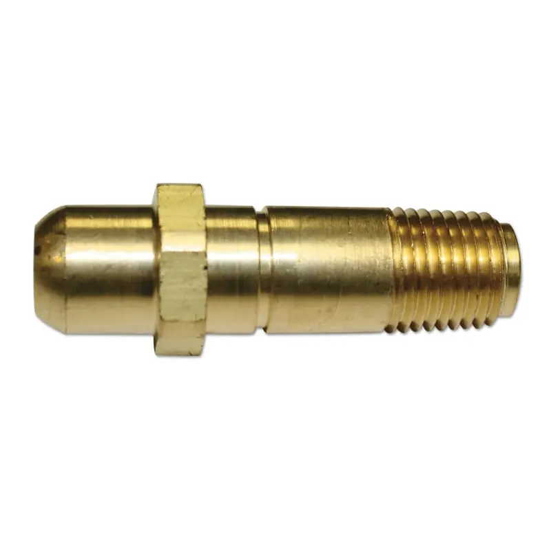 Western Brass Nipple: 1/4" Npt, 2 1/16" Long, Cga-555 - 73 1