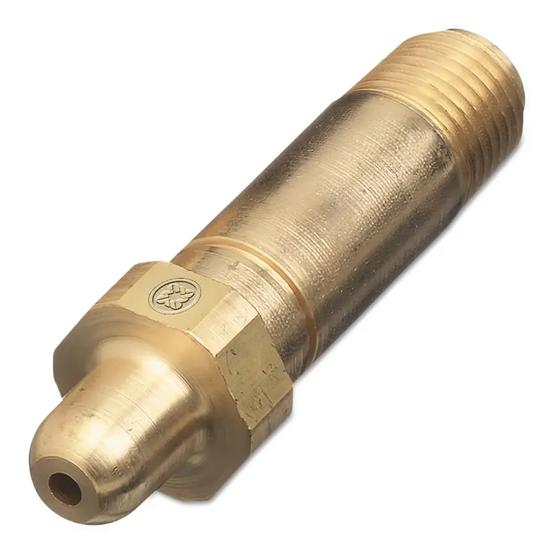 Western Brass Nipple: 1/4" Npt, 2 1/2" Long, Cga-326 - 13-3 1