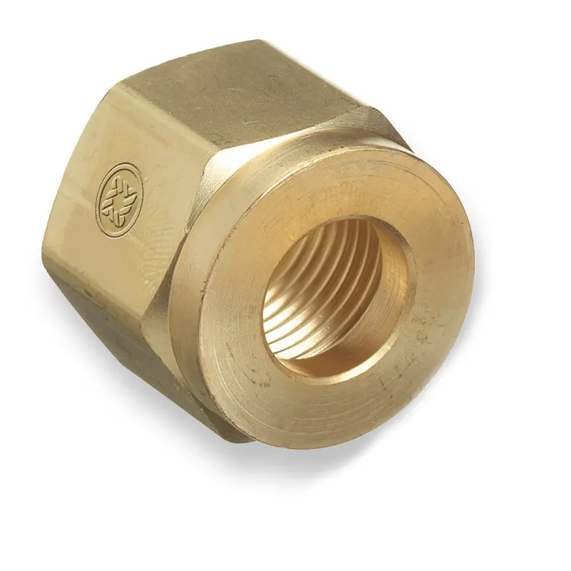 Western Brass Nut: Hnd-Tght Plastic Grip Rh Fm Acet. Cga-300 - 616-2P 1