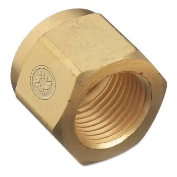 Western Steel Nut:  .880"-14 Ngo, Lh Male, Acetylene Cga-510 - Ss-15-2 1
