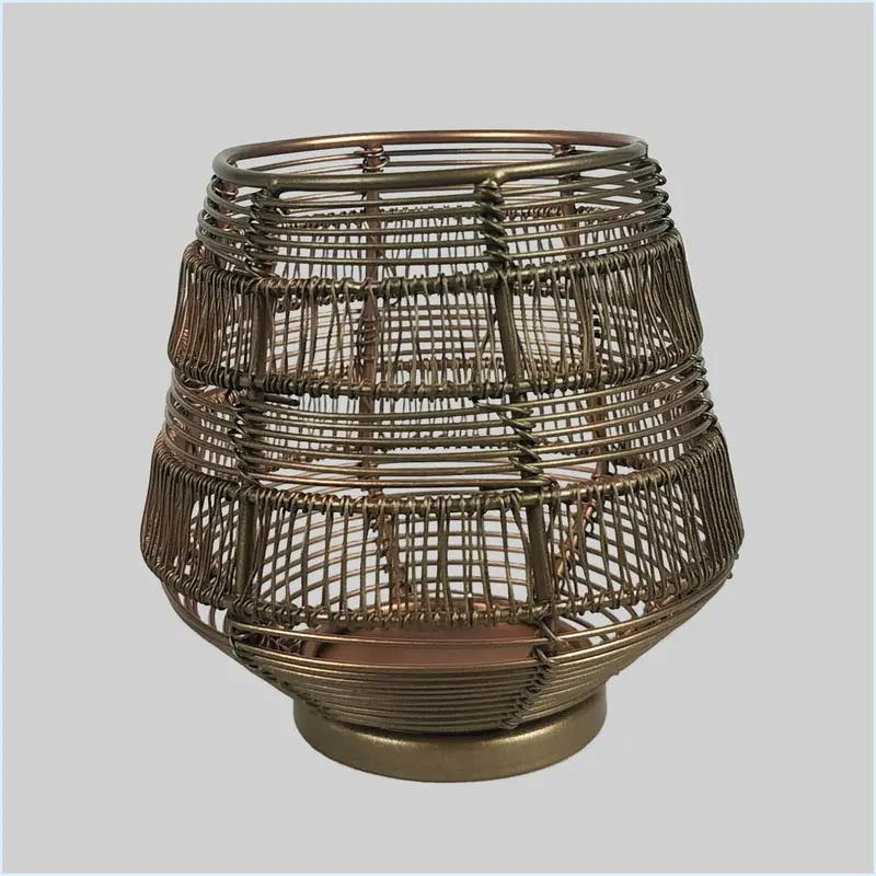 Wire T Lite Holder With Antique Finish 4 In 1