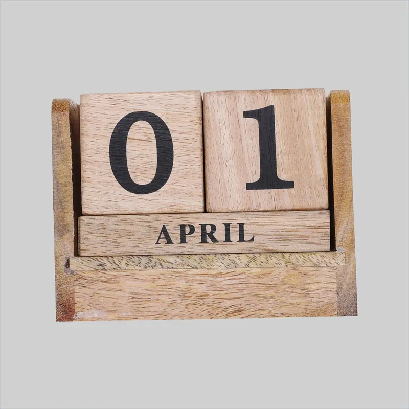 Wooden Calendar Box 1
