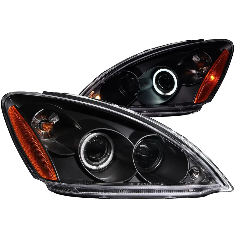 Anzo Usa Projector Headlights – Dual Halo Ccfl Design, Clear Lens & Matte Black Housing 1