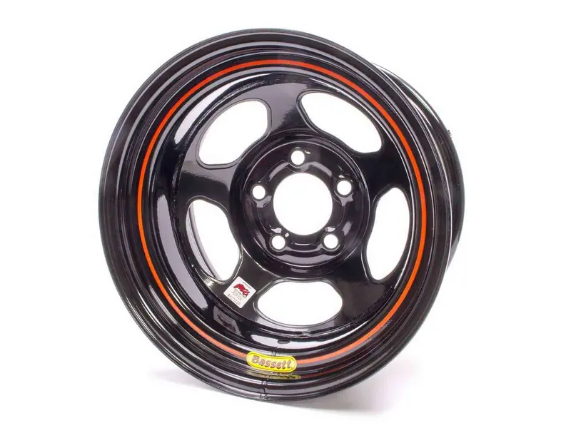 Bassett 50L54 15X10-Inch Black Inertia Wheel – 5X5 Bolt Pattern 1