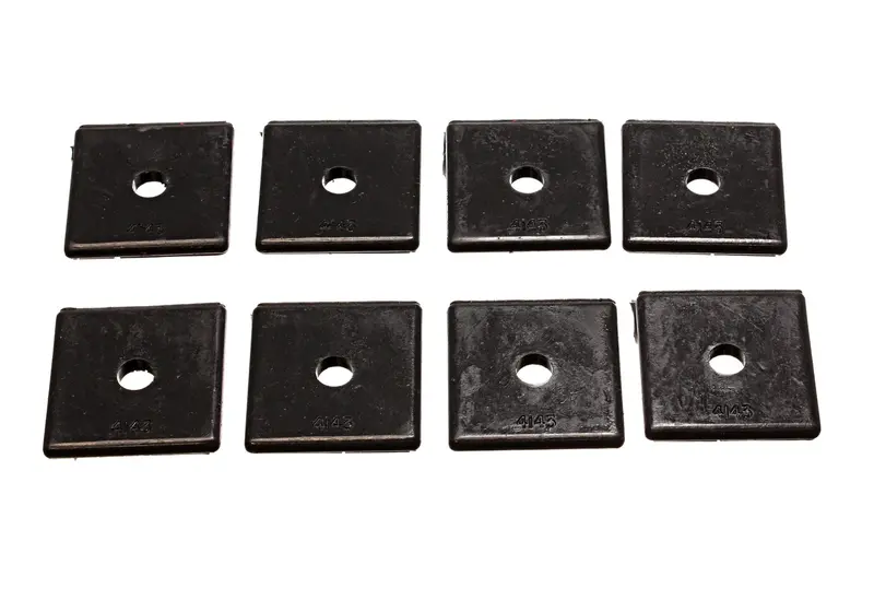 Energy Suspension 9.9533G Universal Leaf Spring Isolation Pad – 2" Square × 7/16" Id × 1/4" Height 1