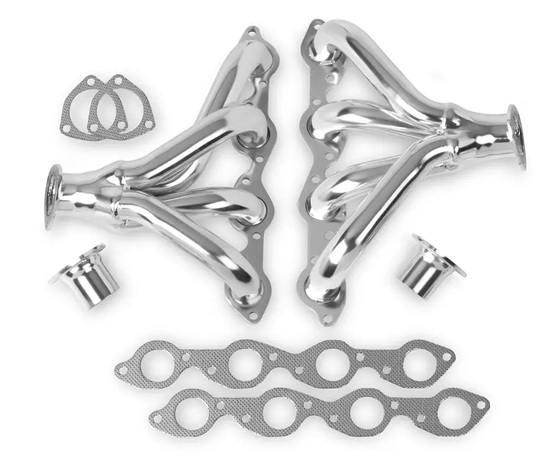 Flowtech Tight-Fit Block Hugger Headers – Compact Ceramic-Coated Exhaust Manifolds For Small-Block Chevy 1