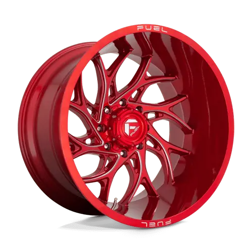 Fuel D74222001747 D742 Forged Wheel – 22×10", 8×170, Gloss Red/Milled Lip, -18Mm Offset 1