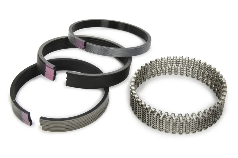 Mahle/Clevite Moly Piston Ring Set – 4.000" Bore, 5/64"–5/64"–3/16" Configuration 1