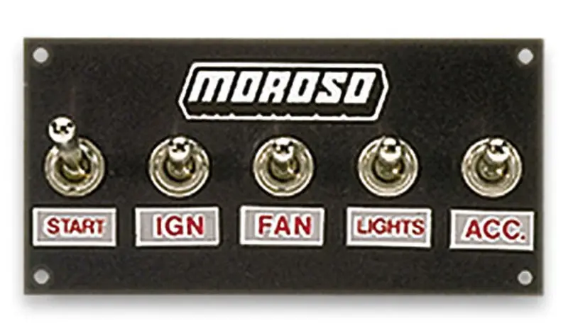 Moroso 74136 Economical Toggle Switch Panel For Race Wiring Systems 1