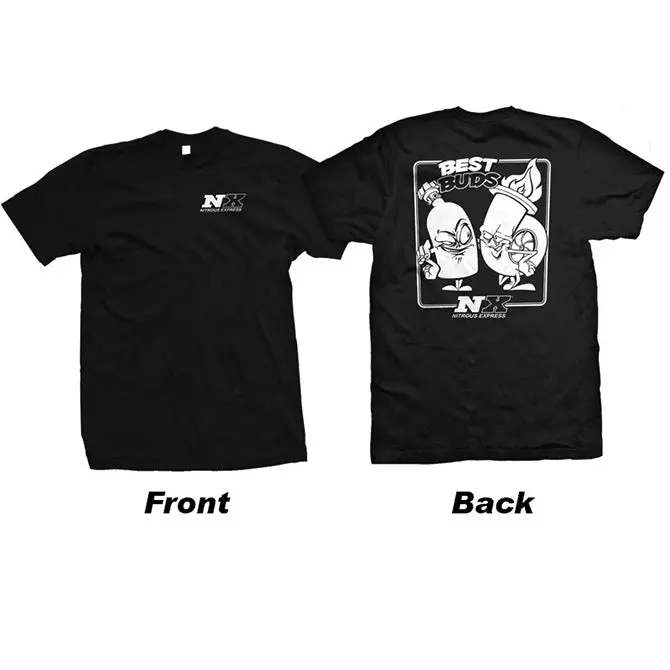 Nitrous Express 19122S 'Best Buds' Graphic T-Shirt – Black, Small 1