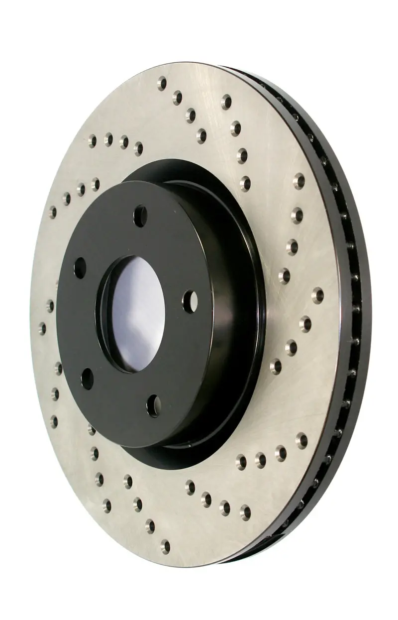 Stoptech 128.22009Cr Stoptech Sport Cryo Cross Drilled Brake Rotor; Front Right 1