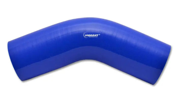 Vibrant Performance 2758B Blue 4-Ply 45° Elbow Hose – 4.5" Id, 4.25" Leg Length 1