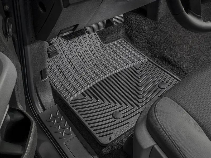 Weathertech W77 All-Weather Front Floor Mats – Black Trim 1