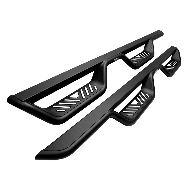 Westin Outlaw Drop Step Bars – Textured Black Nerf Style 1